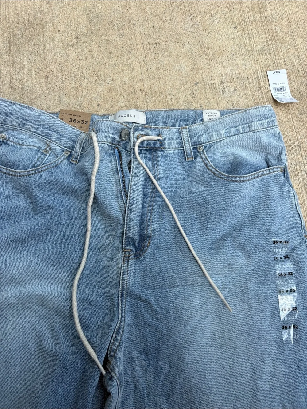 PacSun Light Blue High-Rise Baggy Jeans